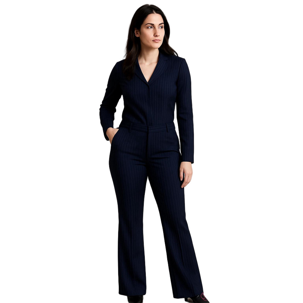 The Limited Exact Stretch Navy Flared Pants Sz 4